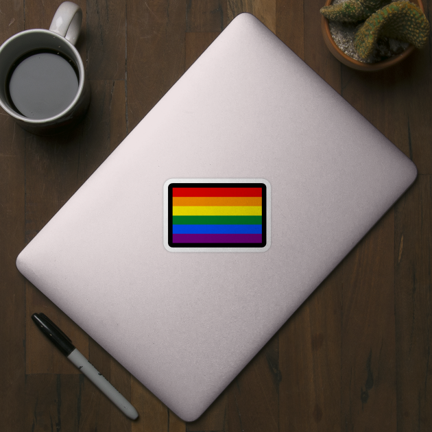 Gay Pride Flag - Minimalist by normanshuck